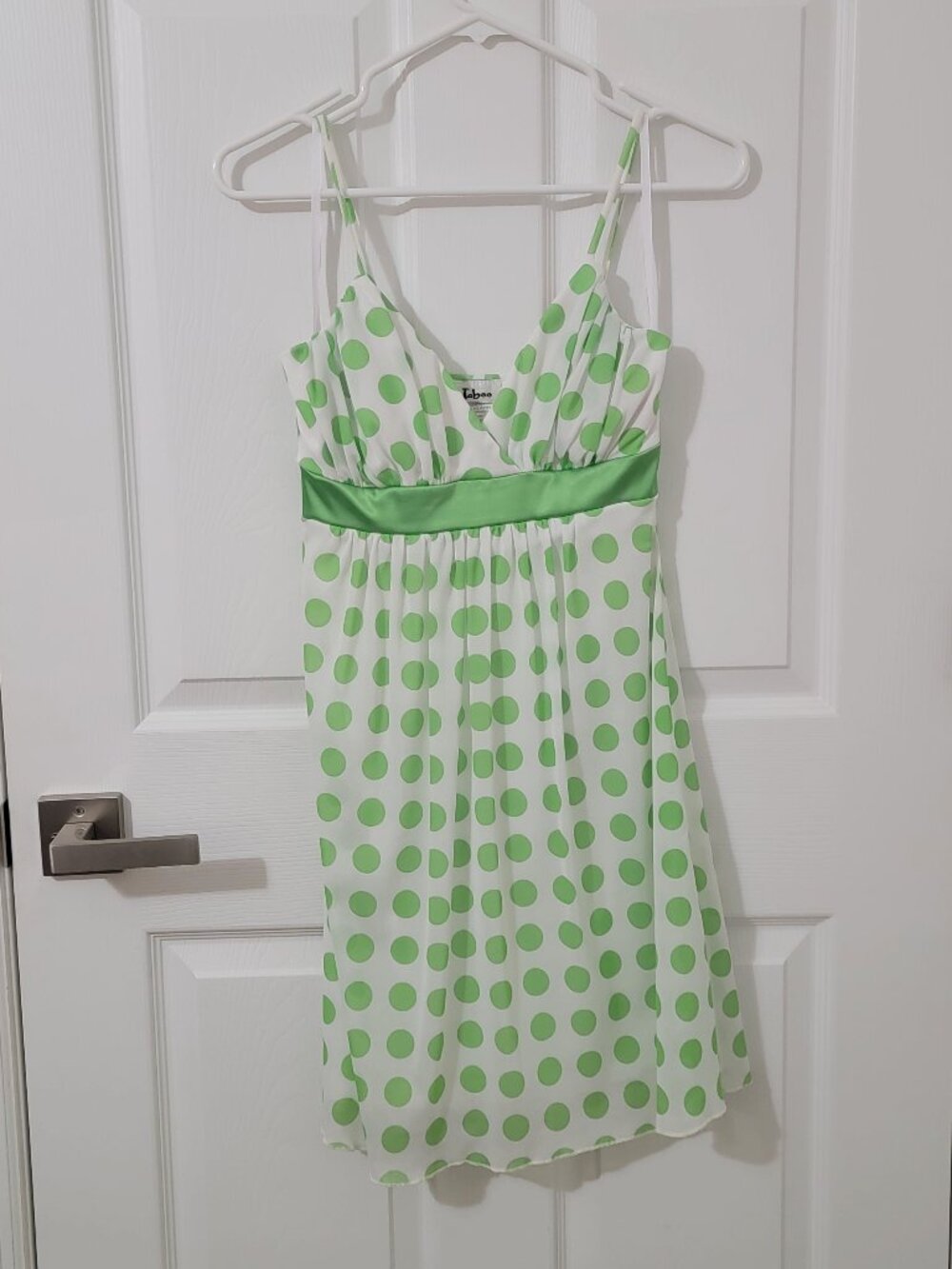 Taboo Women's Green Polka Dot Dress